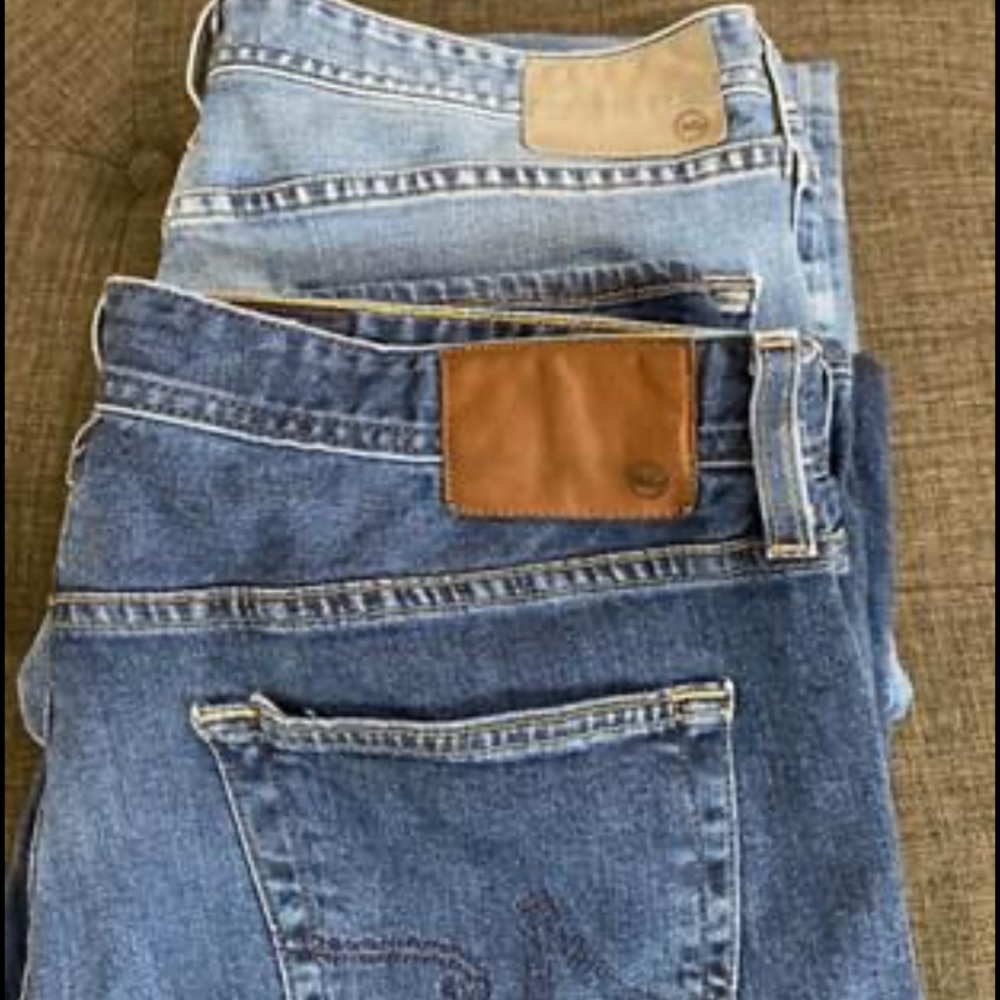 2 pair AG men’s jeans size  36x34